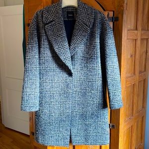 Theory New Town Plaid Coat